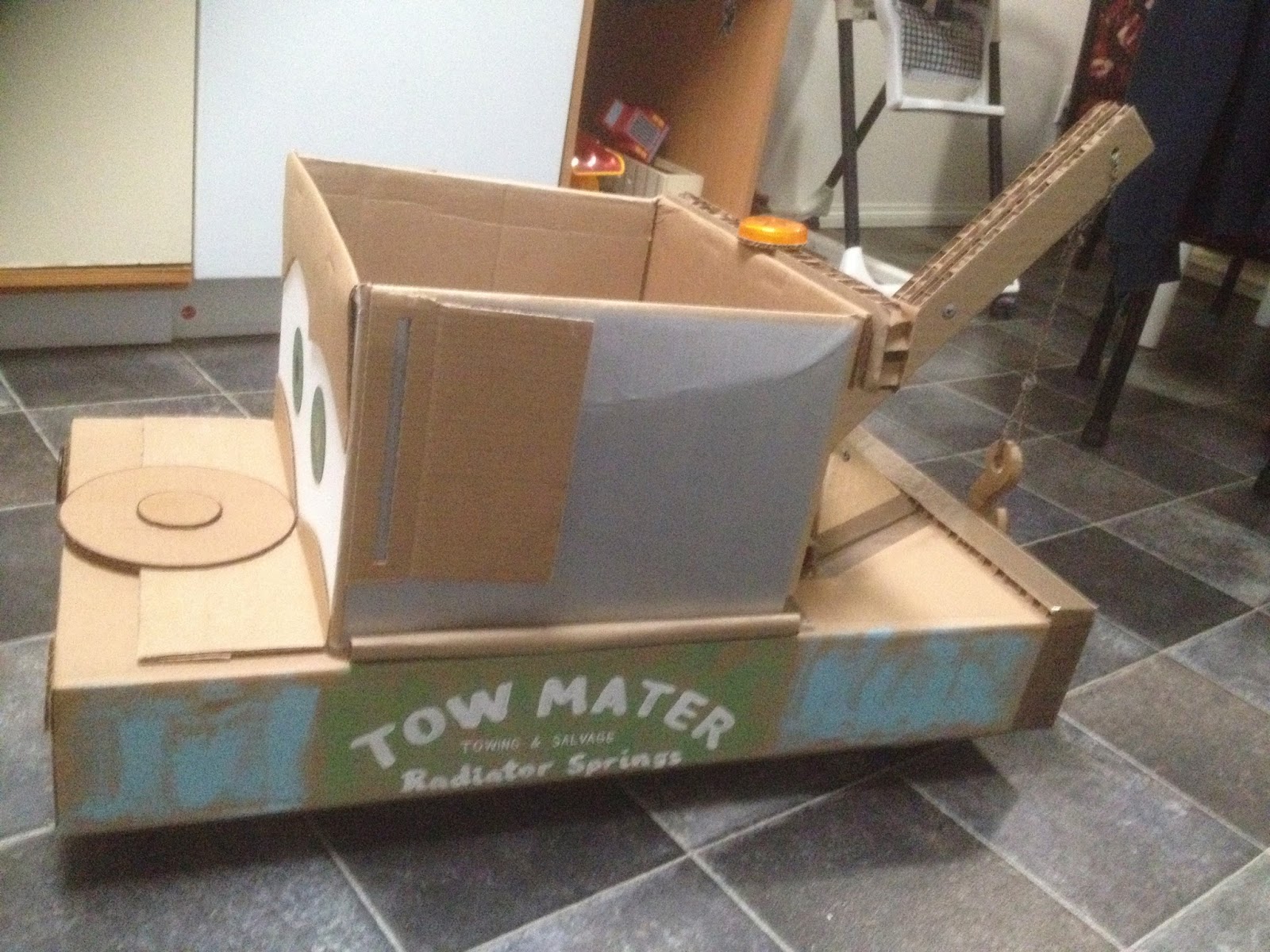 Stick This: Cardboard Disney's "Cars" Tow Mater